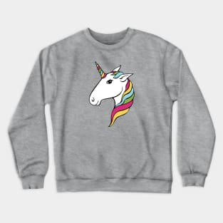 Unicorn Head Crewneck Sweatshirt